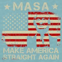 MASA Make America Straight Again Sueded Cloud Jersey T-Shirt thumb 2