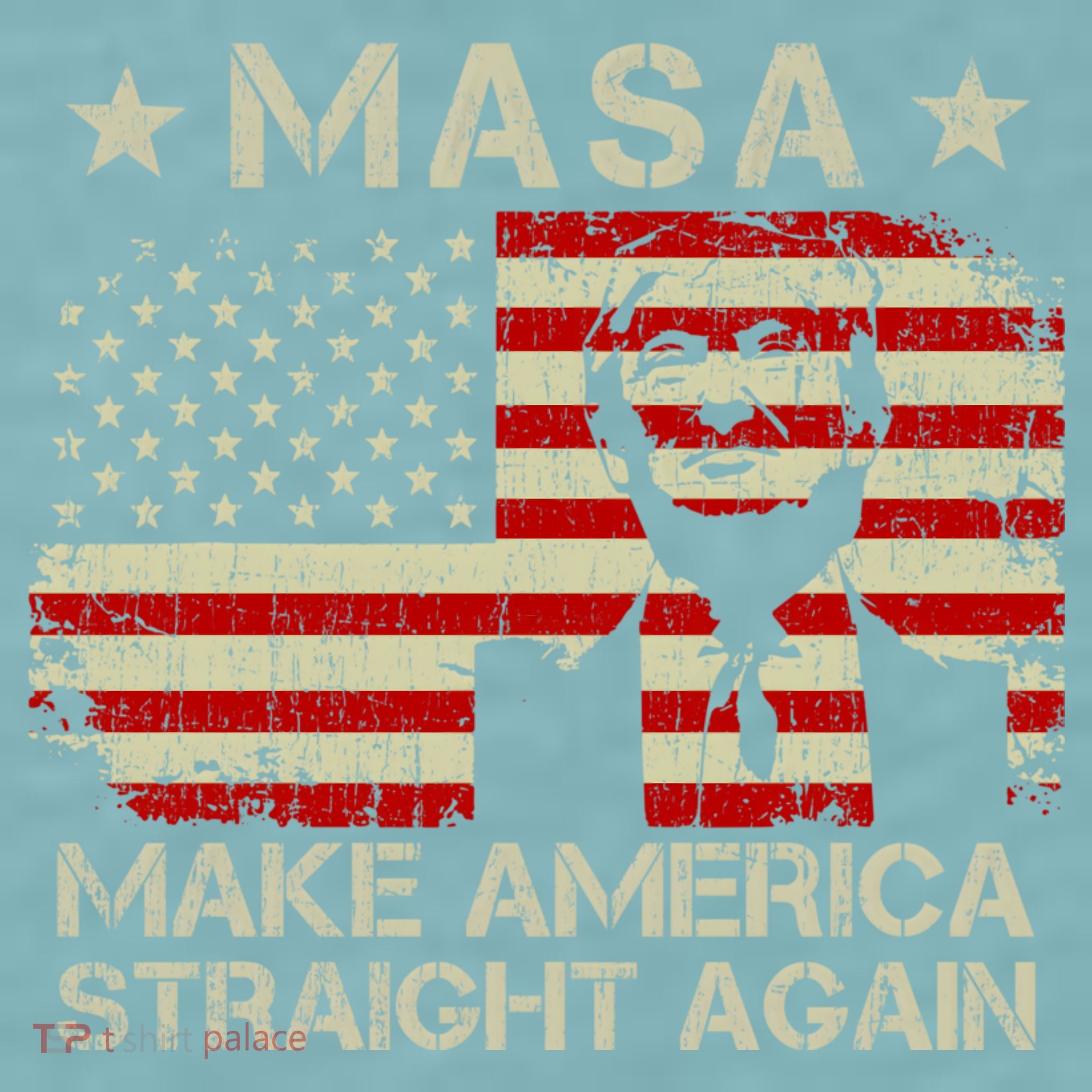 MASA Make America Straight Again Sueded Cloud Jersey T-Shirt