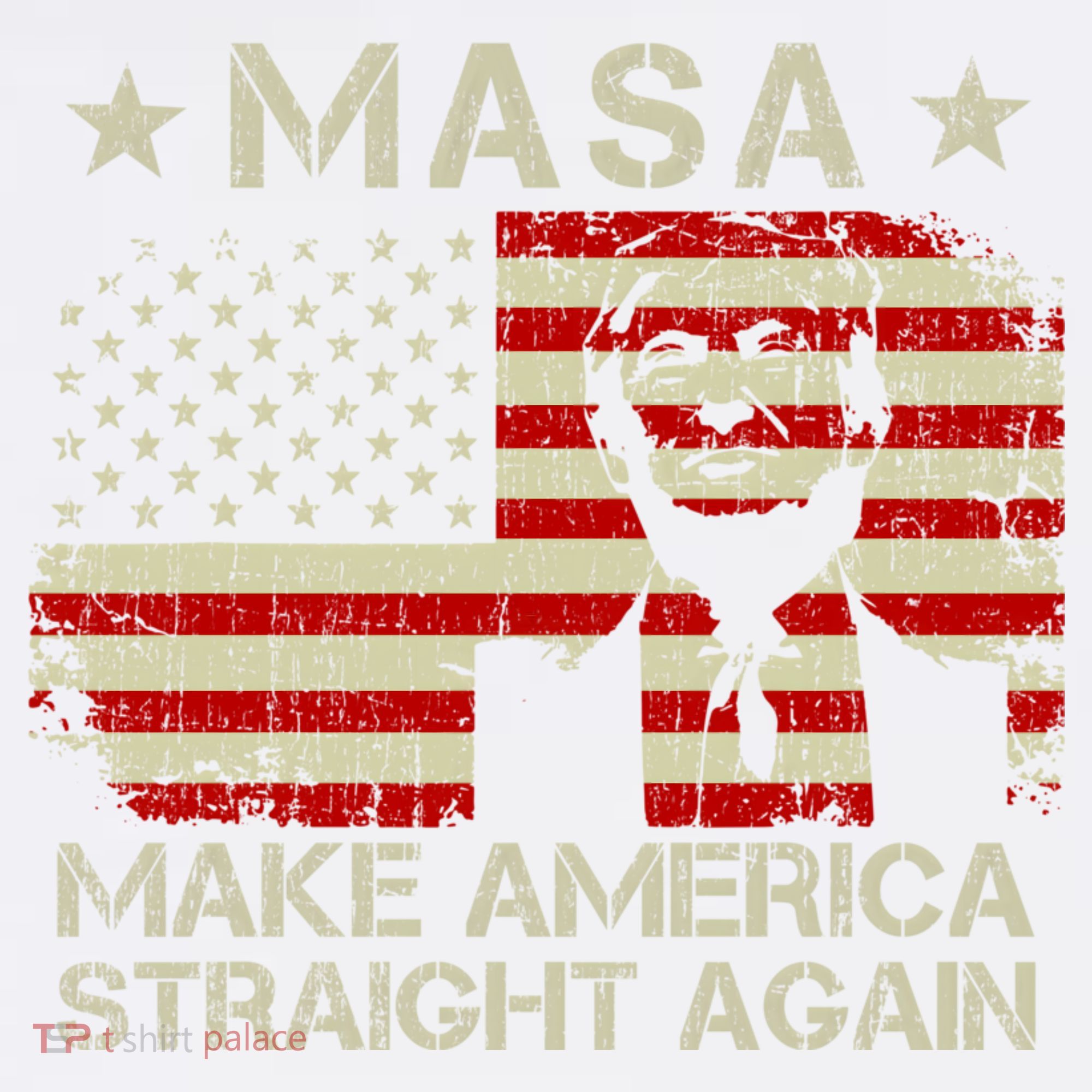 MASA Make America Straight Again Comfort Colors Garment-Dyed Hooded Sweatshirt