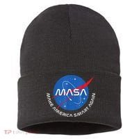 MASA MAKE AMERICA SMART AGAIN Sustainable Knit Beanie thumb 0