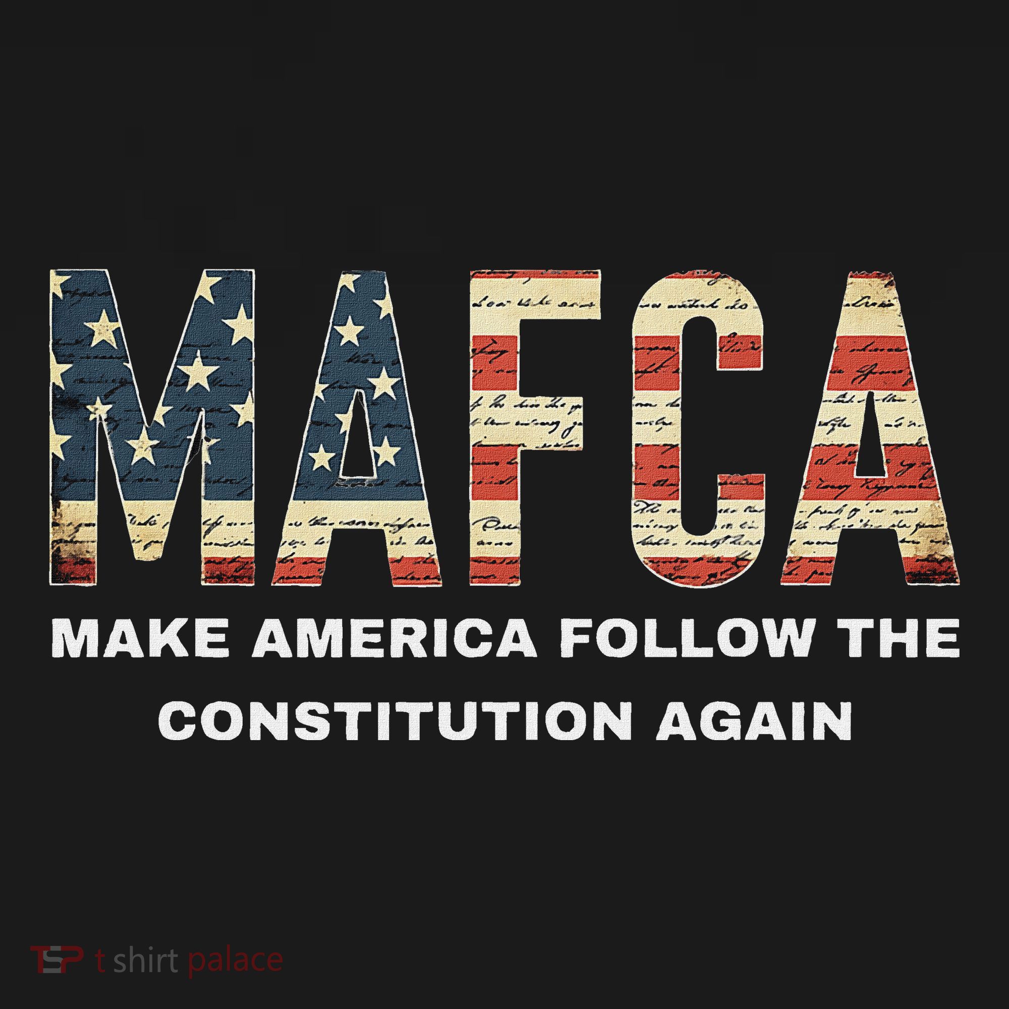 Mafca Make America Follow The Constitution Again Doggie Tank