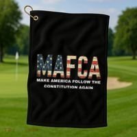 Mafca Make America Follow The Constitution Again Golf Towel thumb 1