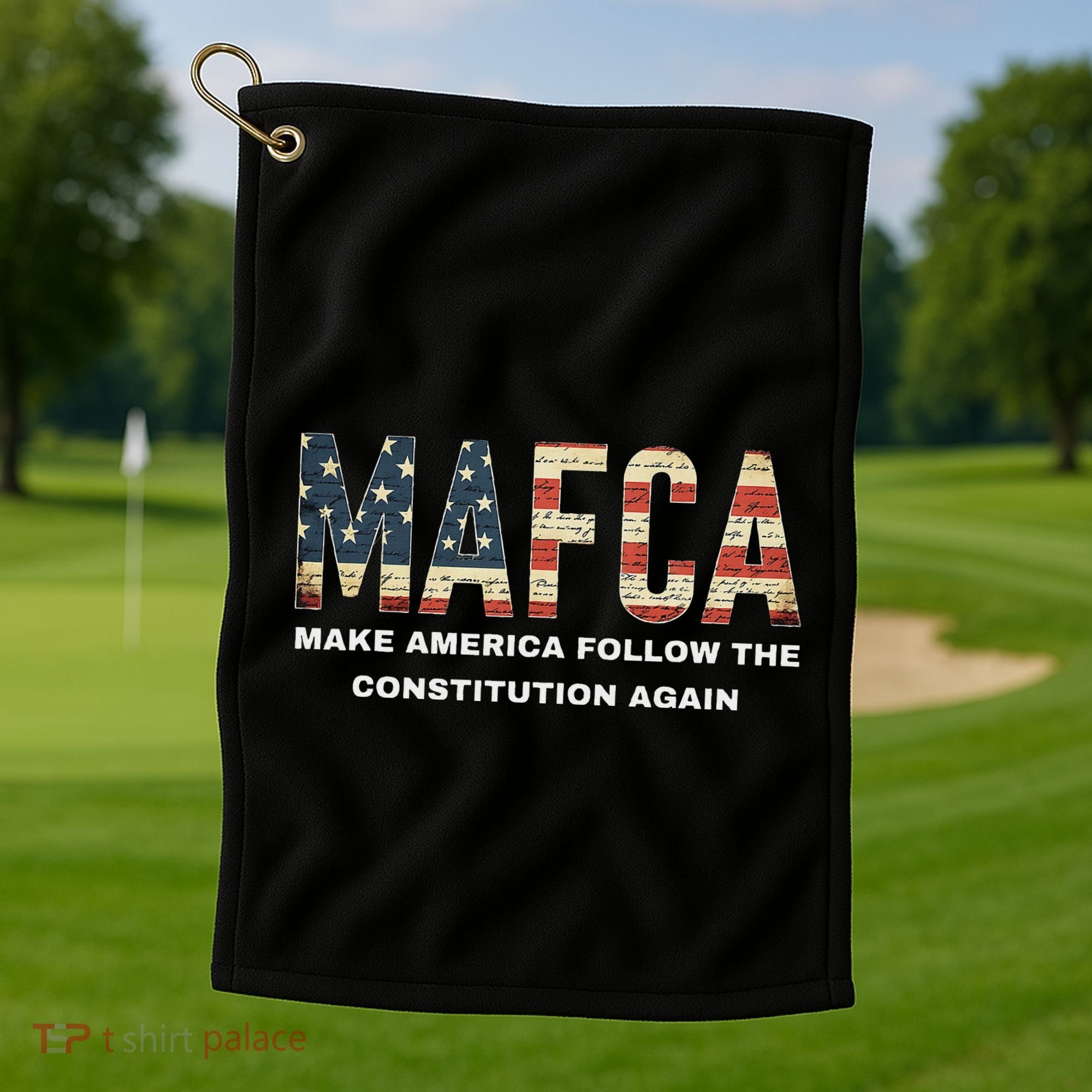 Mafca Make America Follow The Constitution Again Golf Towel