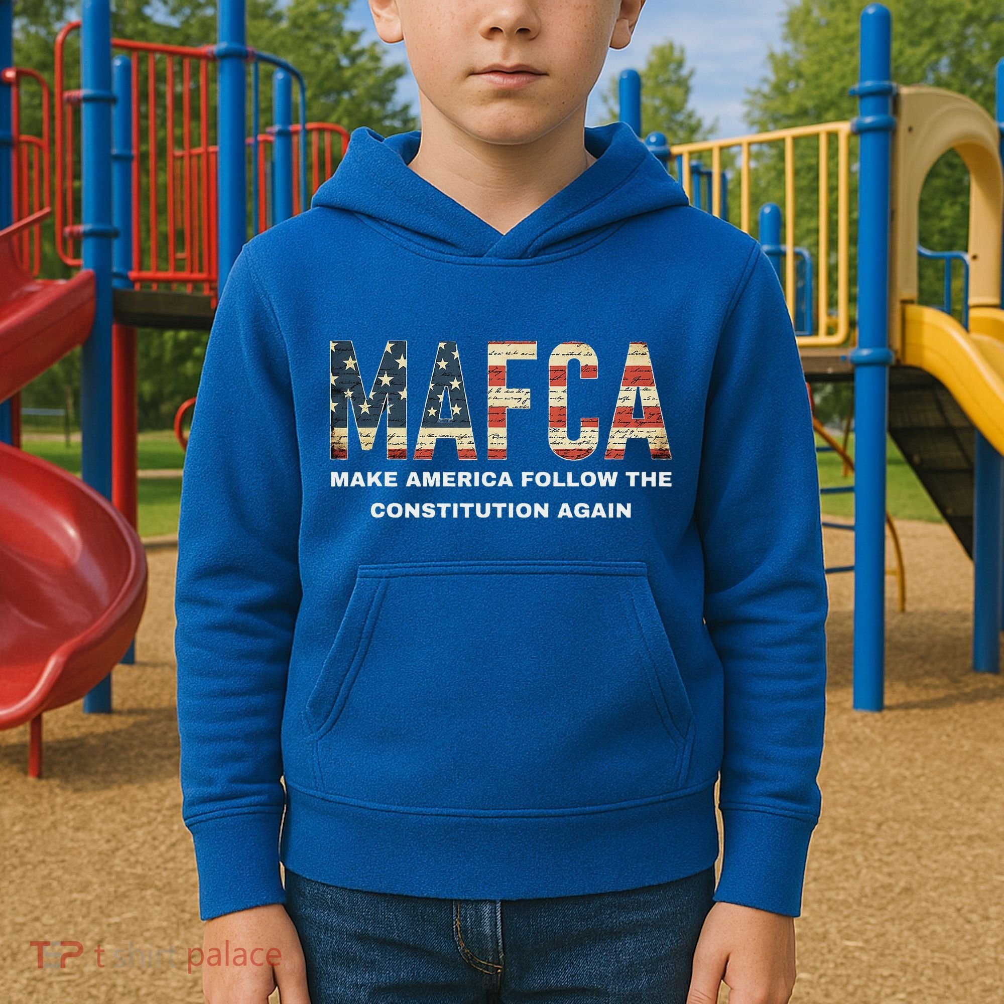 Mafca Make America Follow The Constitution Again Kids Hoodie