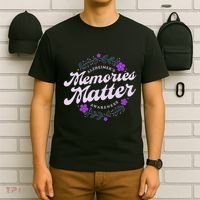 Memories Matter AlzheimerS Awareness Month Purple Flower T-Shirt thumb 6