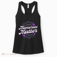 Memories Matter AlzheimerS Awareness Month Purple Flower Women's Tank Top thumb 0