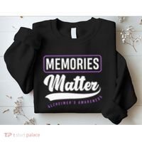 Memories Matter Alzheimer Supporter Alzheimers Awareness Sweatshirt thumb 2