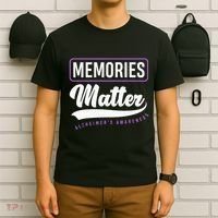 Memories Matter Alzheimer Supporter Alzheimers Awareness T-Shirt thumb 6