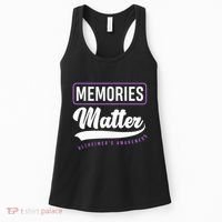 Memories Matter Alzheimer Supporter Alzheimers Awareness Women's Tank Top thumb 0