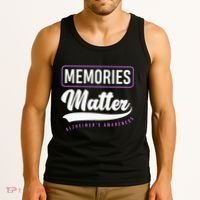 Memories Matter Alzheimer Supporter Alzheimers Awareness Tank Top thumb 3