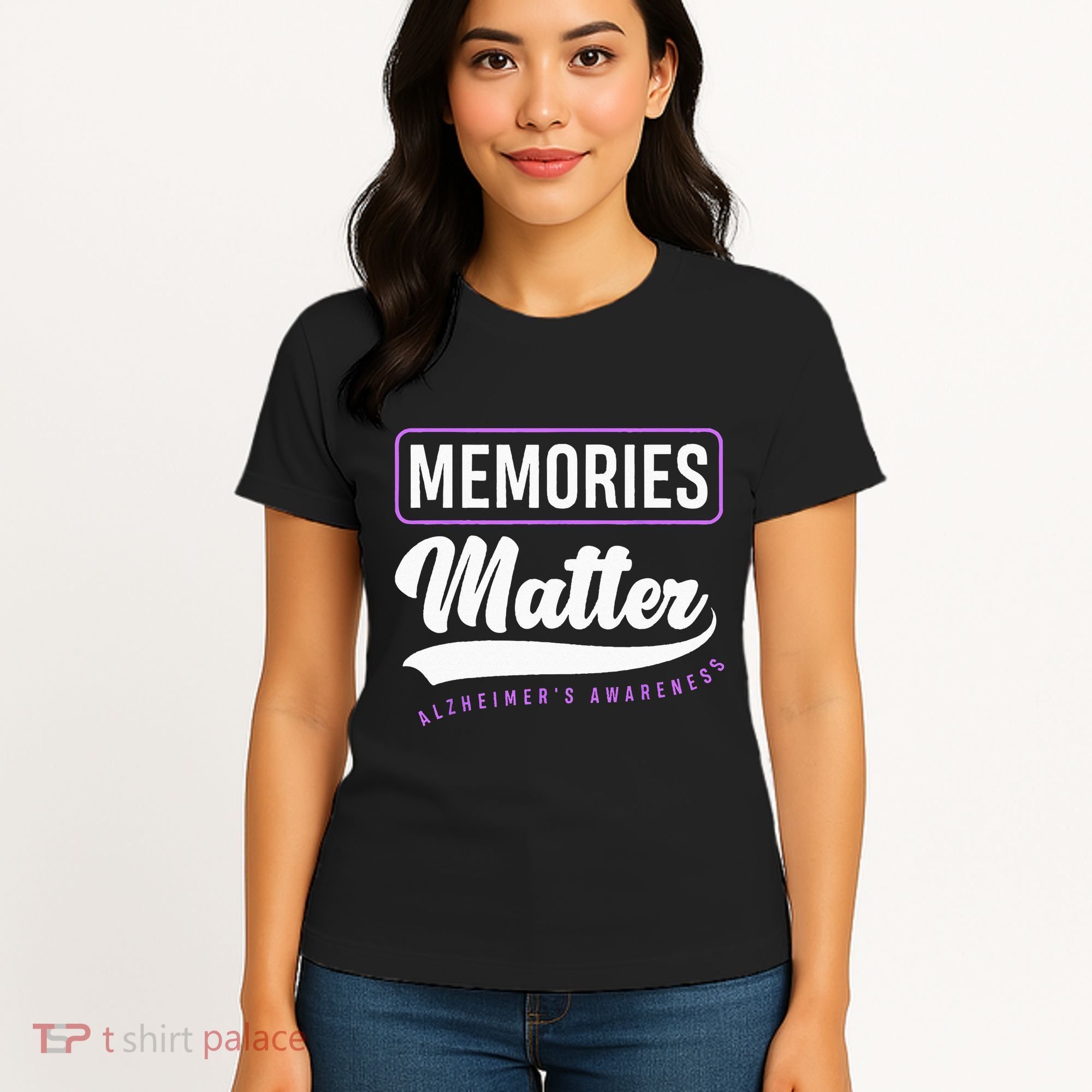Memories Matter Alzheimer Supporter Alzheimers Awareness Women's T-Shirt