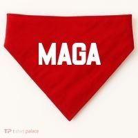 MAGA Make America Great Again Red Hats For Trump USA-Made Doggie Bandana thumb 0