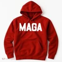 MAGA Make America Great Again Red Hats For Trump Hoodie thumb 0