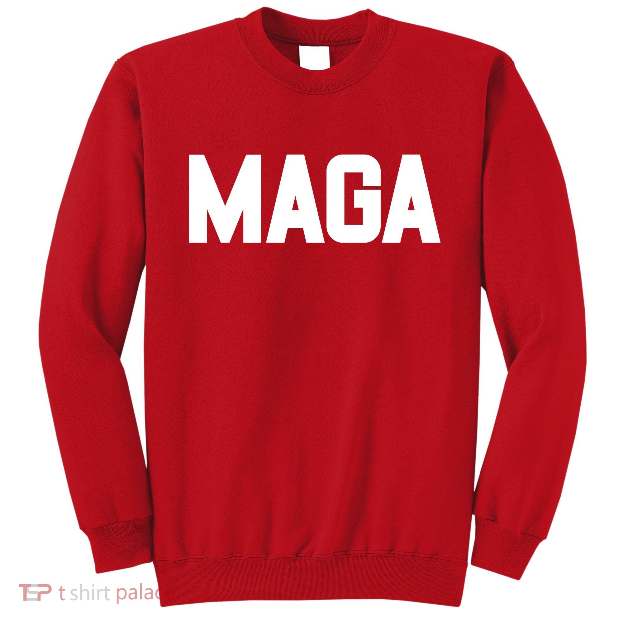 MAGA Make America Great Again Red Hats For Trump Sweatshirt