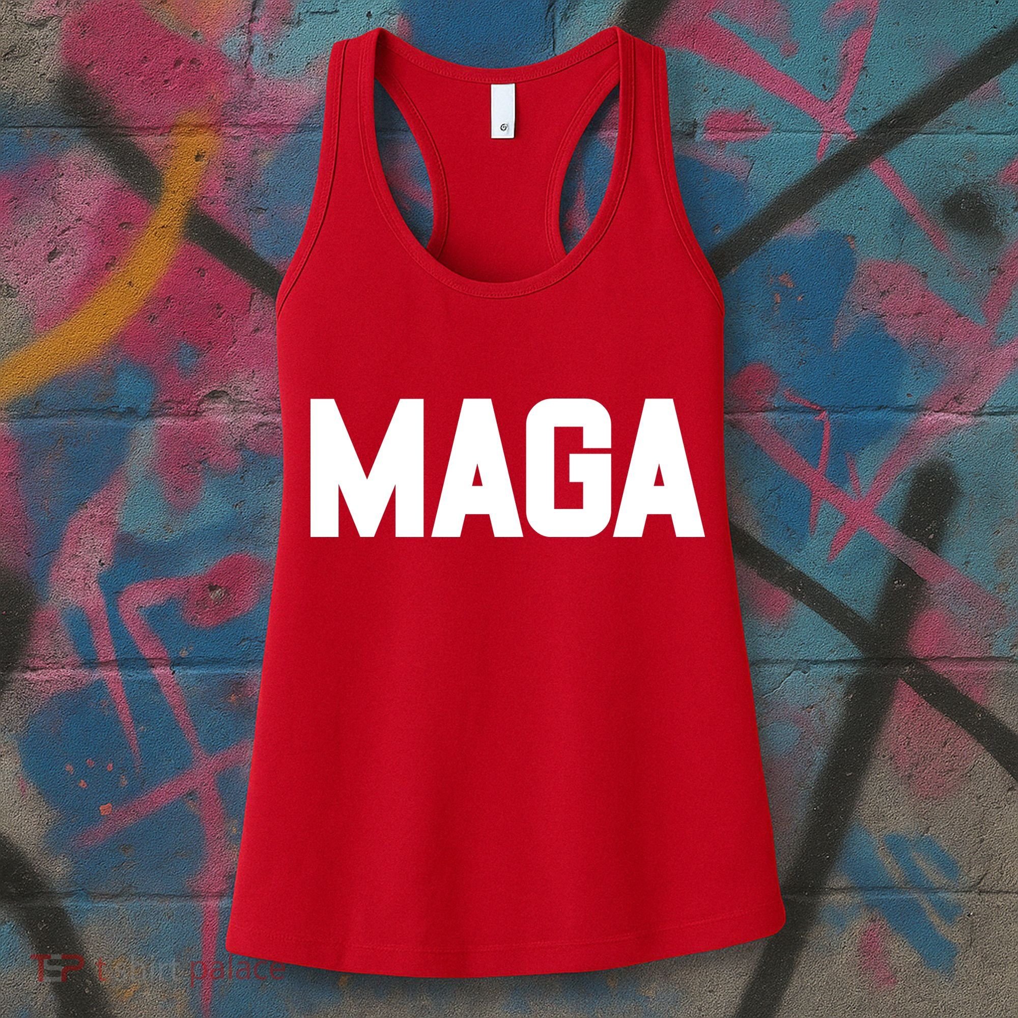 MAGA Make America Great Again Red Hats For Trump Women's Tank Top