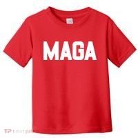 MAGA Make America Great Again Red Hats For Trump Toddler T-Shirt thumb 0