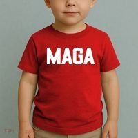 MAGA Make America Great Again Red Hats For Trump Toddler T-Shirt thumb 2