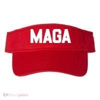 MAGA Make America Great Again Red Hats For Trump Visor thumb 0
