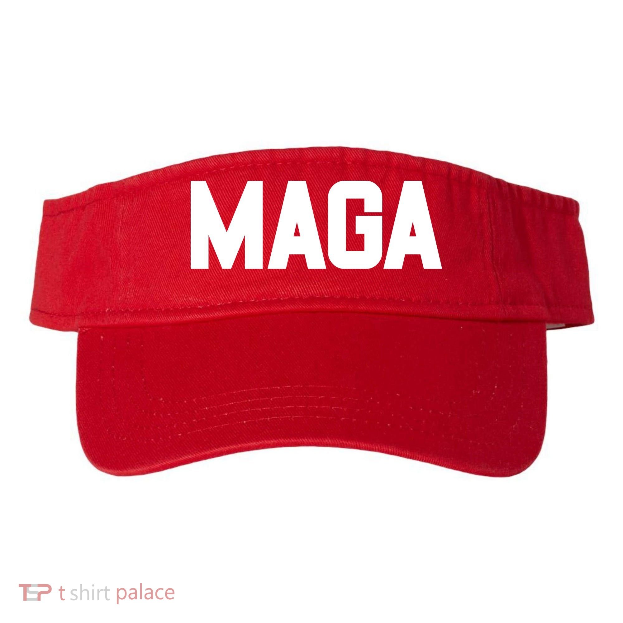 MAGA Make America Great Again Red Hats For Trump Visor