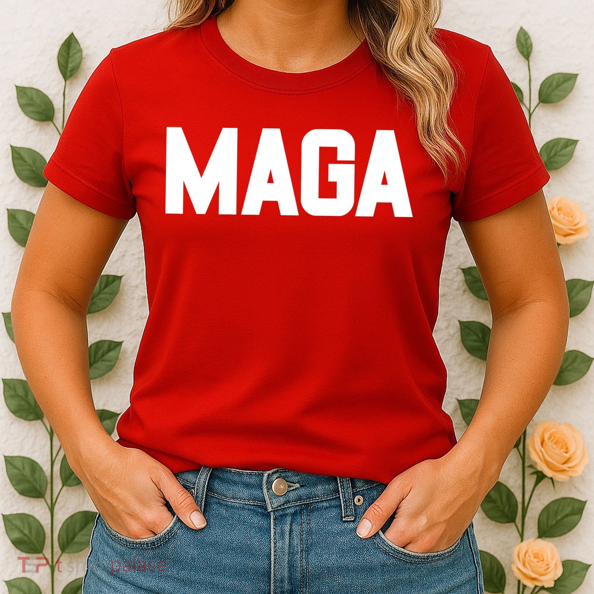 MAGA Make America Great Again Red Hats For Trump Women's T-Shirt