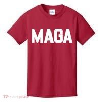 MAGA Make America Great Again Red Hats For Trump Kids T-Shirt thumb 0