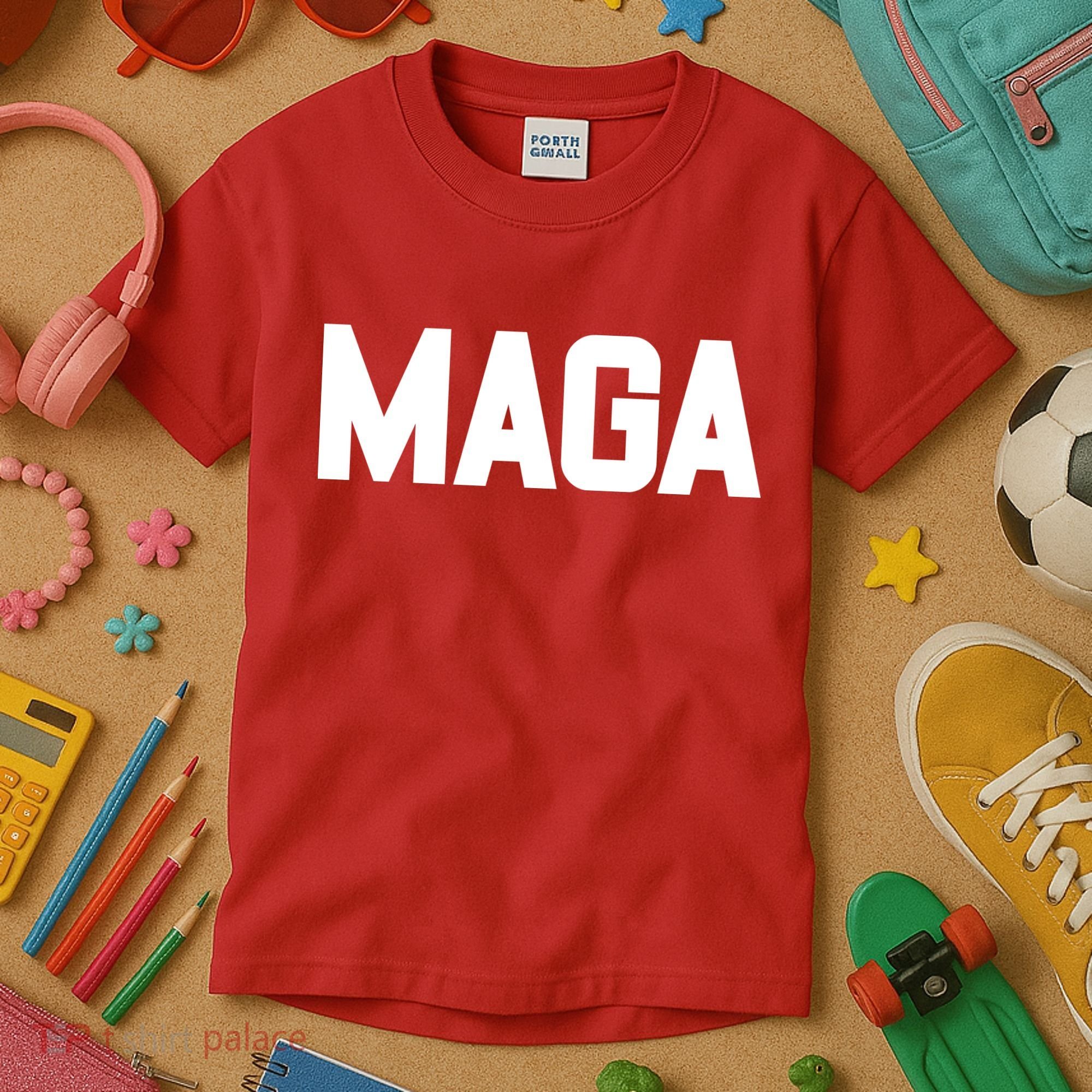 MAGA Make America Great Again Red Hats For Trump Kids T-Shirt