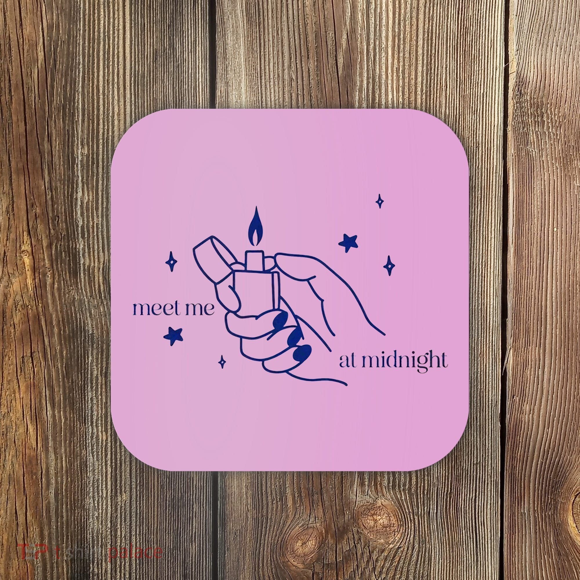 Meet Me At Midnight TS Lover Swiftie Trending Gift Idea Coaster