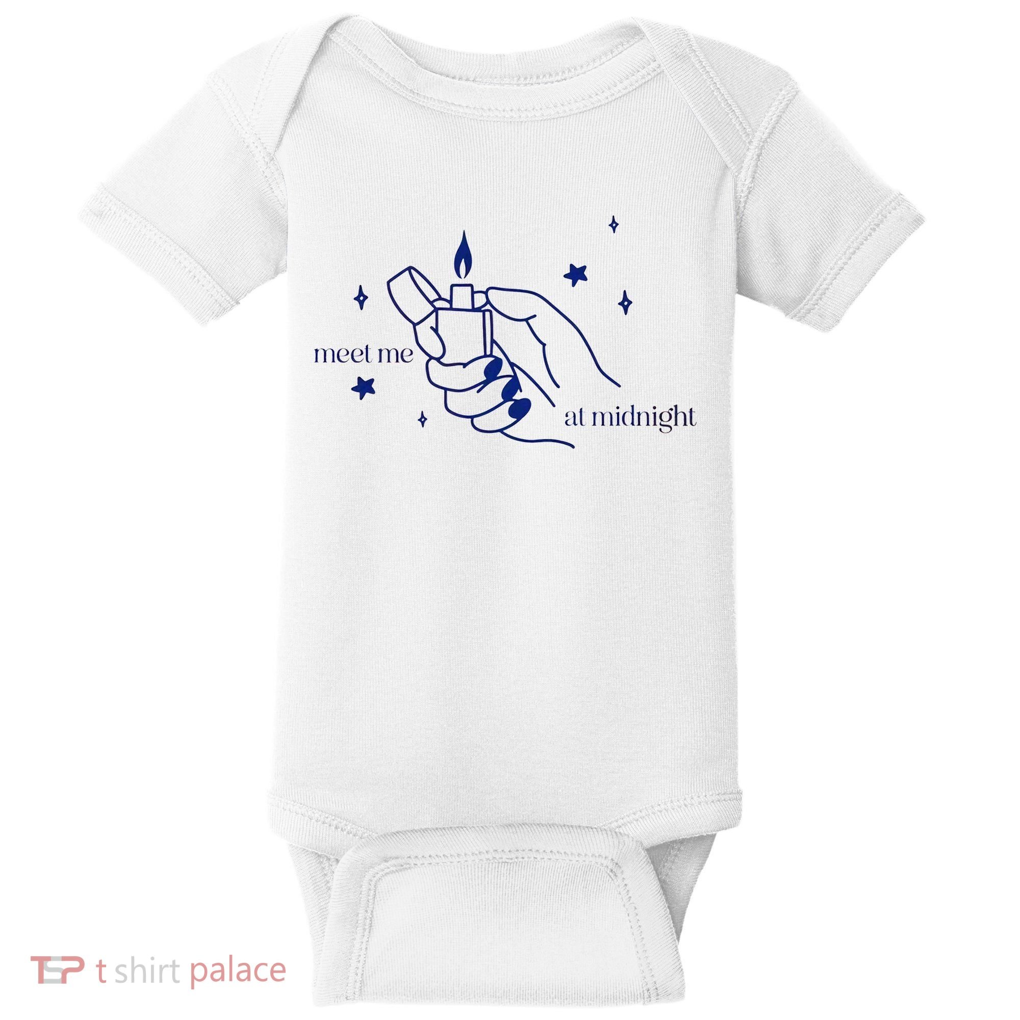 Meet Me At Midnight TS Lover Swiftie Trending Gift Idea Baby Bodysuit