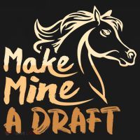 Make Mine A Draft Horse Lover Equestrian Funny Polo thumb 3