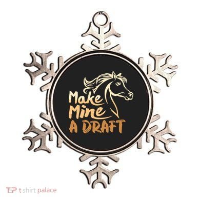 Make Mine A Draft Horse Lover Equestrian Funny Ornament