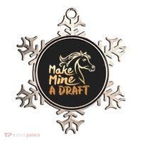 Make Mine A Draft Horse Lover Equestrian Funny Ornament thumb 0