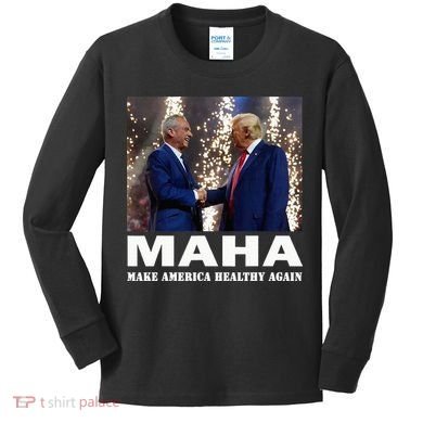Maha Make America Healthy Again Kids Long Sleeve Shirt