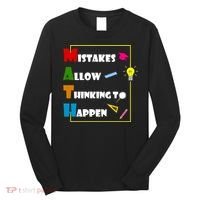 Math Mistakes Allow Thinking To Happen Long Sleeve Shirt thumb 0