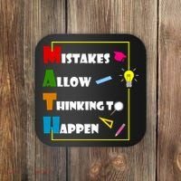 Math Mistakes Allow Thinking To Happen Coaster thumb 0