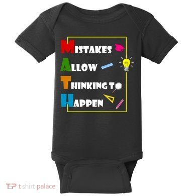 Math Mistakes Allow Thinking To Happen Baby Bodysuit