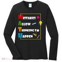 Math Mistakes Allow Thinking To Happen Women's Long Sleeve Shirt thumb 0