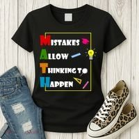 Math Mistakes Allow Thinking To Happen Women's T-Shirt thumb 3