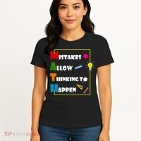 Math Mistakes Allow Thinking To Happen Women's T-Shirt thumb 4