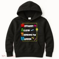 Math Mistakes Allow Thinking To Happen Kids Hoodie thumb 0