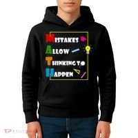 Math Mistakes Allow Thinking To Happen Kids Hoodie thumb 4