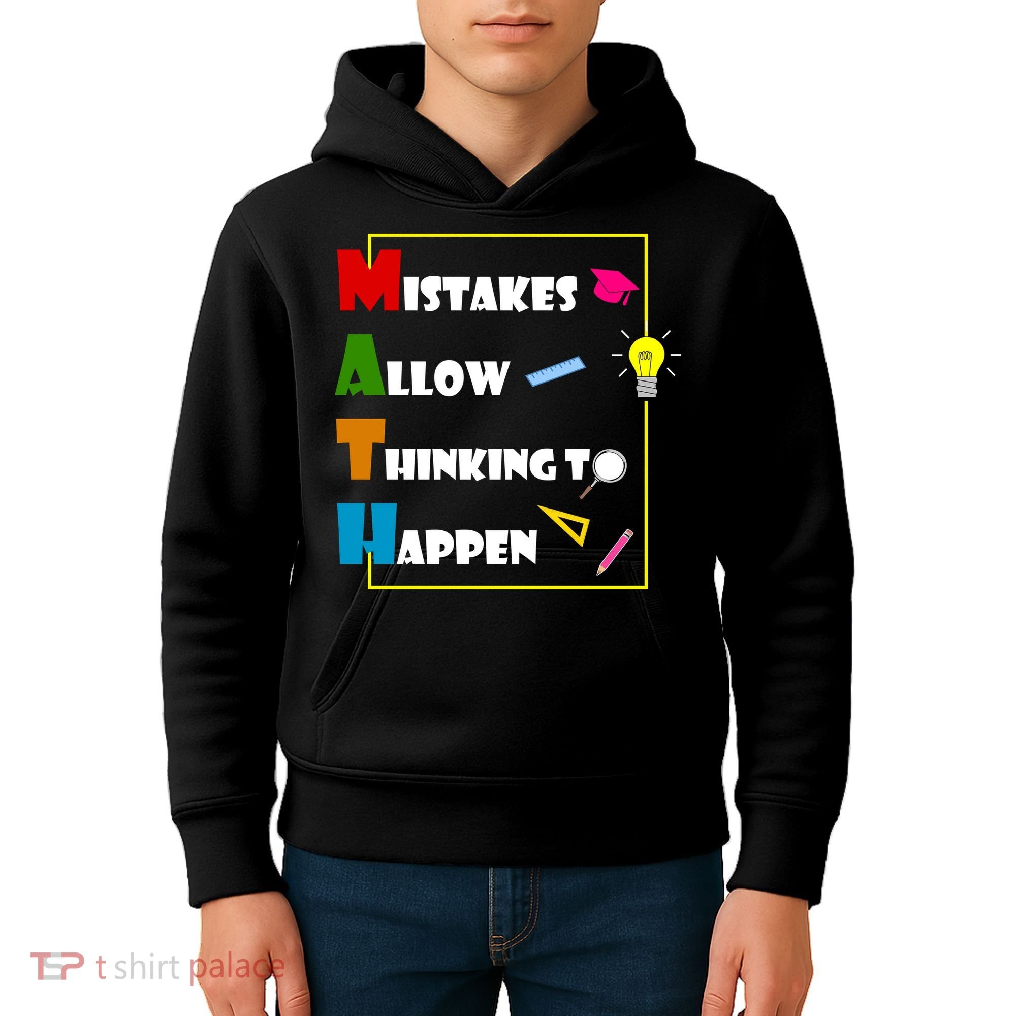 Math Mistakes Allow Thinking To Happen Kids Hoodie
