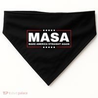 MASA Make America Straight Again USA-Made Doggie Bandana thumb 0