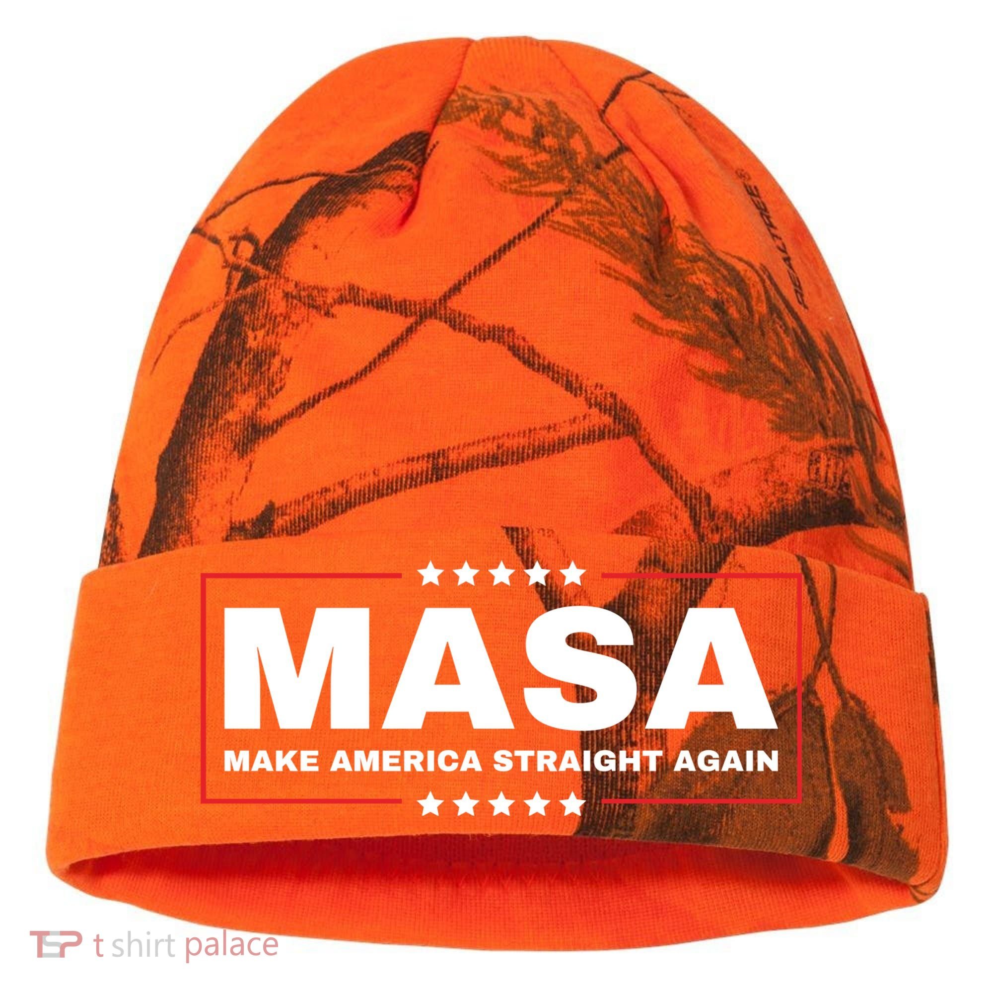 MASA Make America Straight Again Kati Licensed 12" Camo Cuffed Beanie