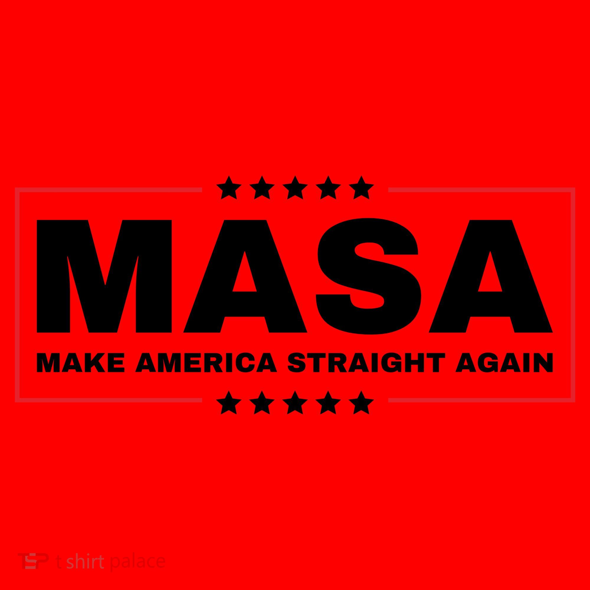 MASA Make America Straight Again Santa Hat