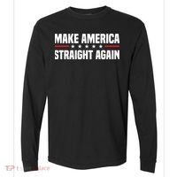 MASA Make America Straight Again Comfort Colors Heavyweight Long Sleeve T-Shirt thumb 0