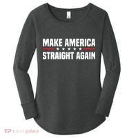 MASA Make America Straight Again Women's Perfect Tri Tunic Long Sleeve Shirt thumb 0