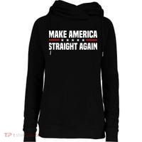 MASA Make America Straight Again Womens Funnel Neck Pullover Hood thumb 0