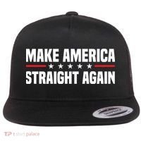MASA Make America Straight Again Flat Bill Trucker Hat thumb 0