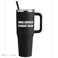 MASA Make America Straight Again 40oz Vacuum Insulated Stainless Steel Travel Tumbler thumb 0