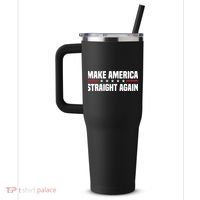 MASA Make America Straight Again 40oz Vacuum Insulated Stainless Steel Travel Tumbler thumb 2